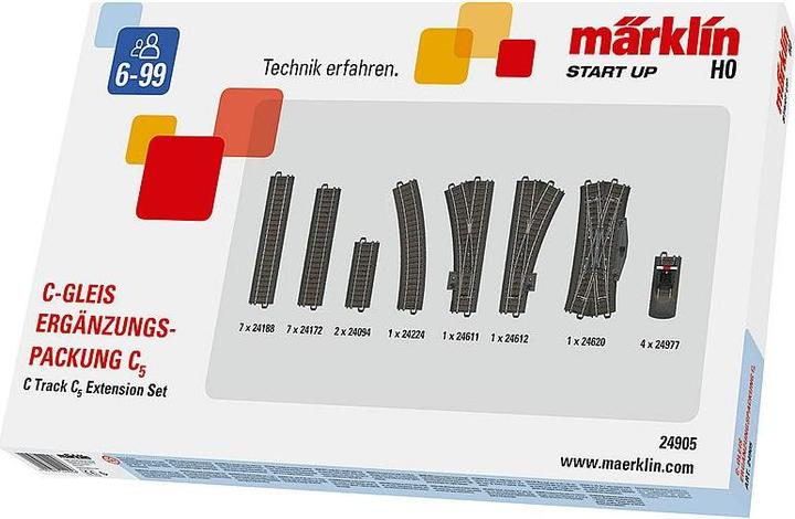 Produktbild Märklin H0 C-Gleis (mit Bettung) 24905 (Spur H0)