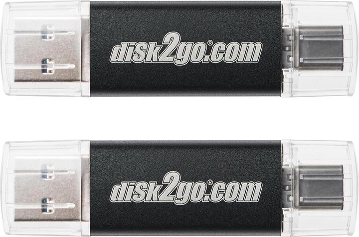 Immagine prodotto Disk2go 2x Chiavetta USB (64 GB, USB-A, USB-C)