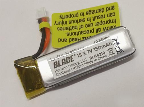 Image du produit Blade Cellule unique LiPo 150 mAh 3,7 Volt ( 70 S) (3.70 V, 150 mAh)