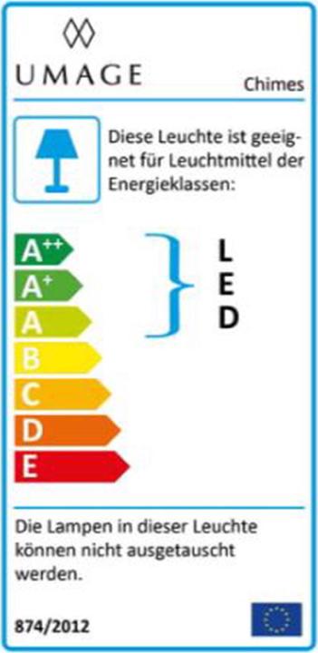 Label énergétique Umage Chimes Cluster (660 lm)