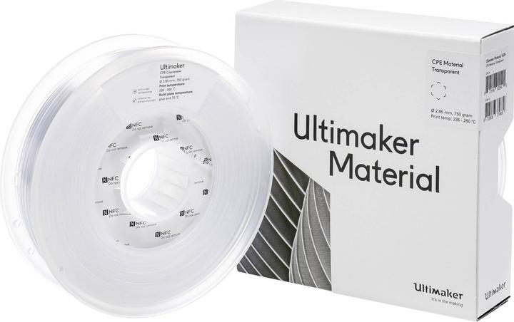 Produktbild Ultimaker Cpe (CPE, 2.85 mm, 750 g, Transparent)
