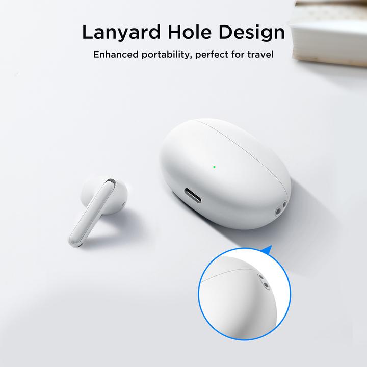 Produktbild Joyroom Funpods Series JR-FB2 Half in-ear Wireless Headphones - White (35 h, Kabellos)