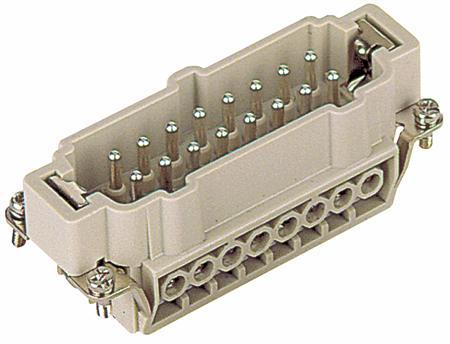 Produktbild Harting 09 20 016 2612 Stiftindsats Han® A 16 + PE Skruer 1 stk
