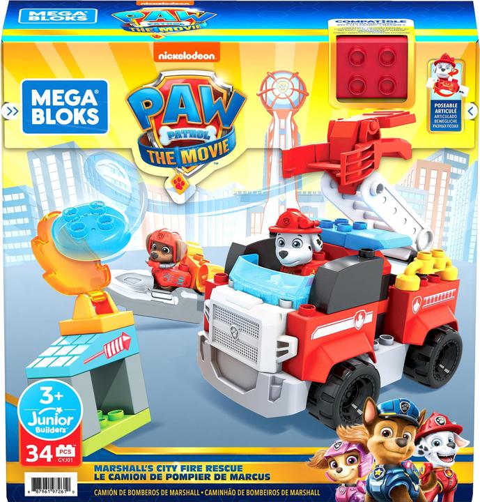 Actual product image Mega Bloks Paw Patrol Marshall Set