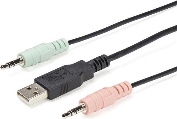 Image du produit StarTech .com SV211DPUA4K Commutateur KVM DisplayPort USB (supporte l'audio 3.5mm, DisplayPort 1.2, alimenté