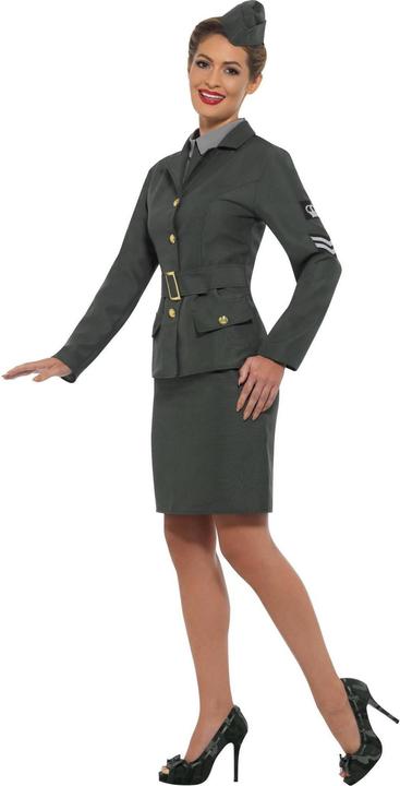 Actual product image Smiffys Womens/Ladies WW2 Army Costume Set (L)