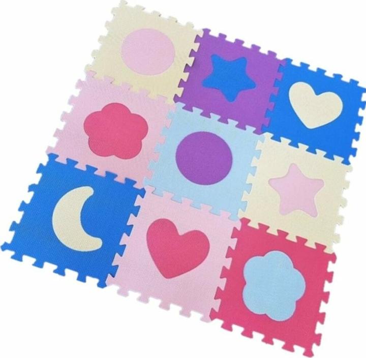 Produktbild Alltoys Schaumstoffpuzzle Formen pastell (30x30)