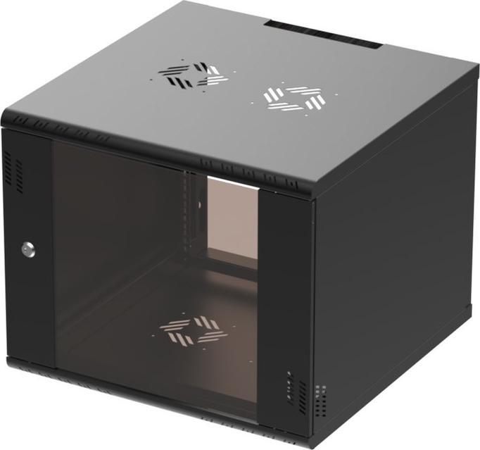 Immagine prodotto Extralink ARMADIO RACK PREMIUM 9U 600X600 MONTATO A PARETE NERO (9 HE, Rack da 19 pollici)