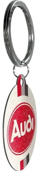 Image du produit Nostalgic-Art Merchandising Porte-clés Audi Logo Ø 4 cm, 1 pièce, Multicolore