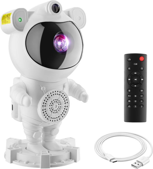 tectake Sternenhimmel-Projektor Astronaut, inkl. Bluetooth