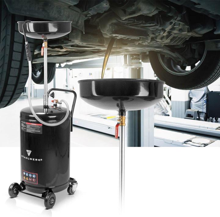 Image du produit Stahlwerk Séparateur d'huile 80 l Réceptacle d'huile Chariot de vidange d'huile