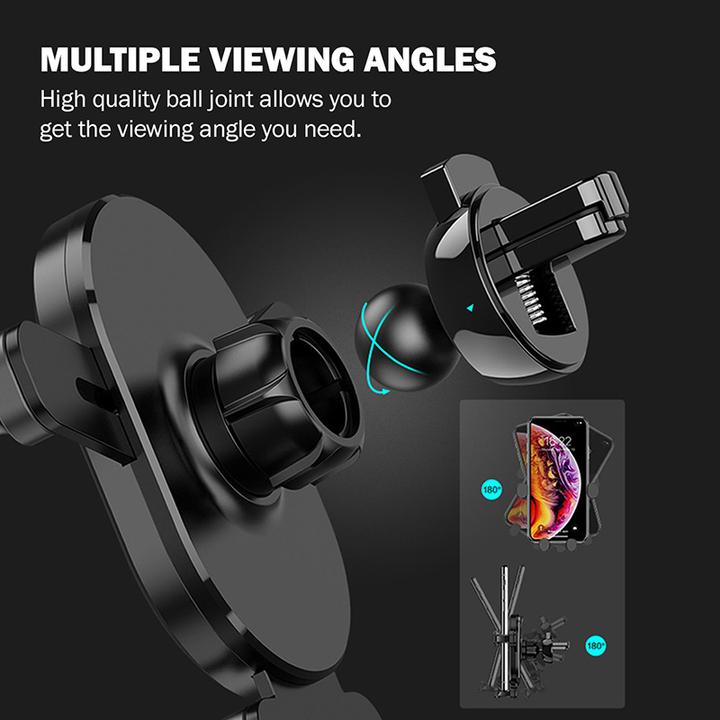 Actual product image Crong Gravity Auto-Lock CRG-CH5-BLK car mount