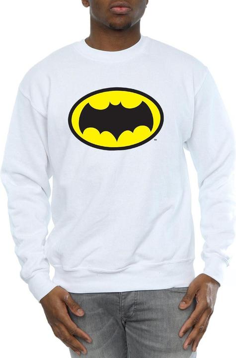 Actual product image Mens Batman TV Series Logo Cotton Sweatshirt (M)