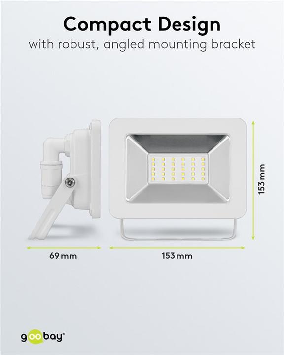 Immagine prodotto Goobay Faretto da esterno a LED, 50 W (4260 lm, IP65)