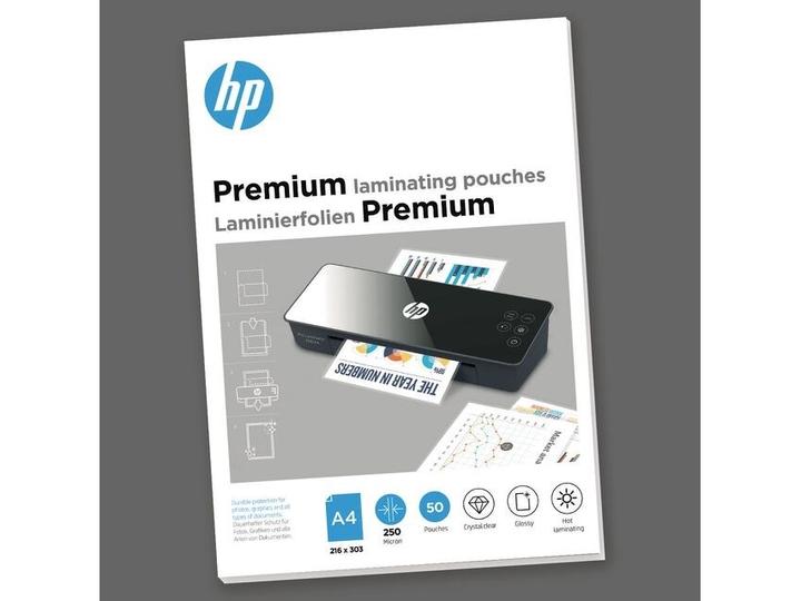 Produktbild HP Laminierfolie Premium A4, 250 µm, 50 Stück, Glänzend (A4, 50 Stück, 250 µm)