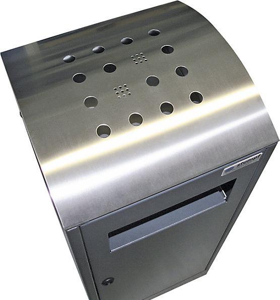 Image du produit Collecteur de déchets avec cendrier, capacité 90 l, anthracite. (90 l)