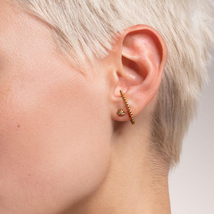 Actual product image Thomas Sabo Stud earrings (single piece) (Gold plated, With stone(s), 925 silver)