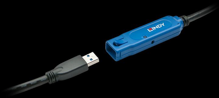 Produktbild Lindy USB 3.0 Aktiv-Verlaengerung 15m USB 3.0 Super Speed (15 m, USB 3.2 Gen 1)