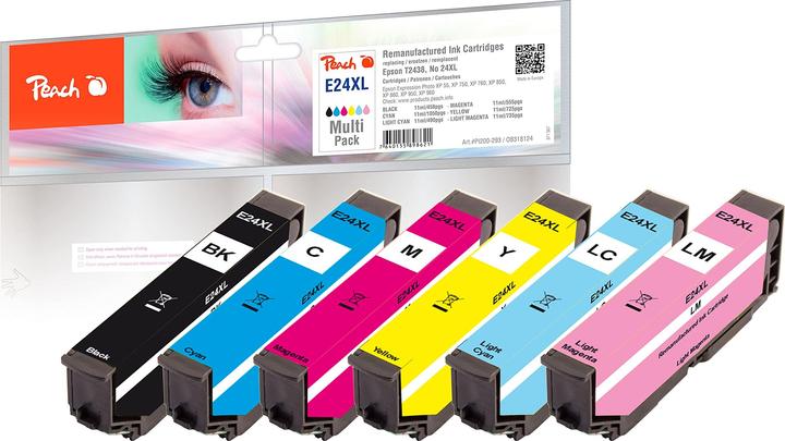 Peach 24XL Multipack (M, LC, LM, BK, C, Y)