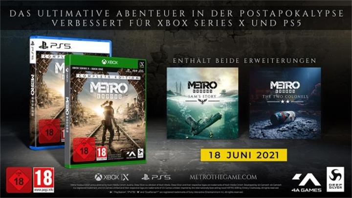 Produktbild Deep Silver Metro Exodus: Complete Edition (Xbox Series X, Xbox One X, DE)