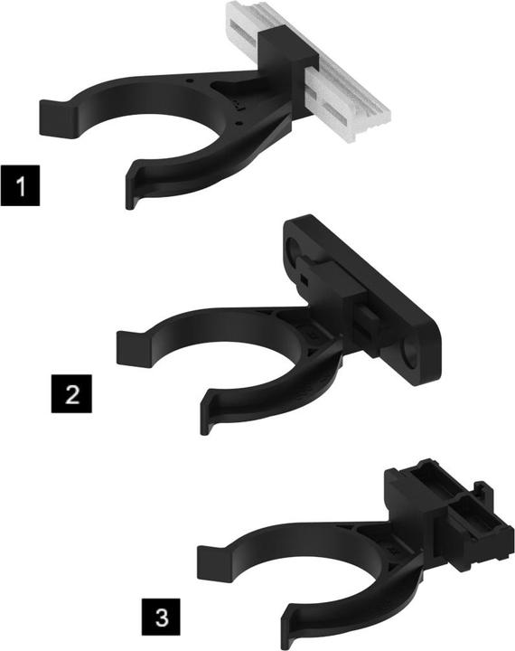 Produktbild Hettich Clip Sockelblendenhalter für Sockelverstellfuss Korrekt (200 Stück)