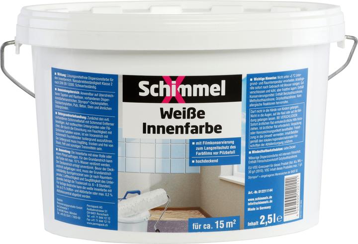 SchimmelX Innenfarbe (White, 2.50 l)