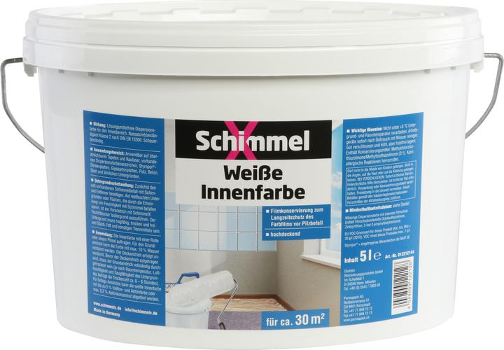 SchimmelX Innenfarbe (White, 5 l)