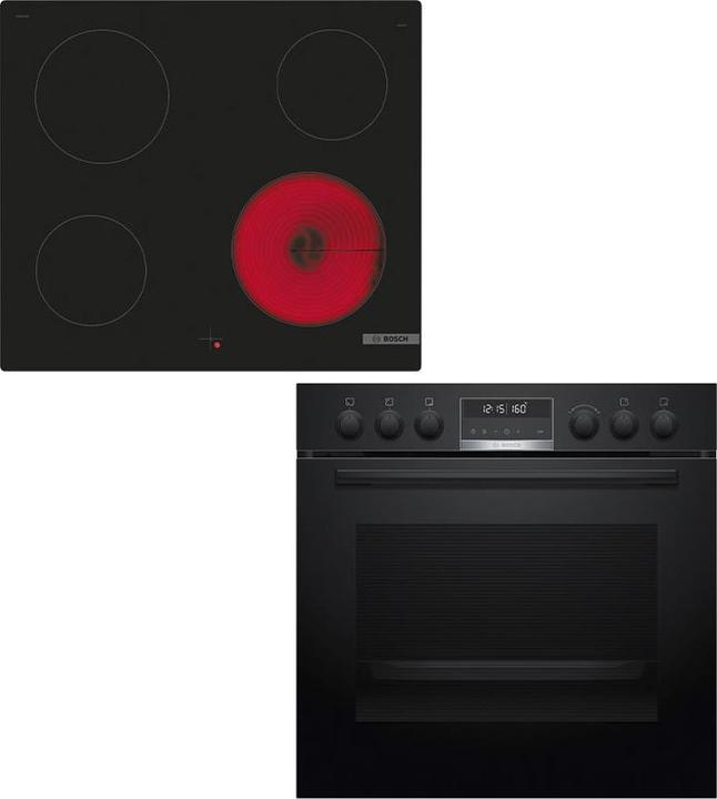 Produktbild Bosch Hausgeräte HEG578BB3 & NKE611GA2E Herdset 230V