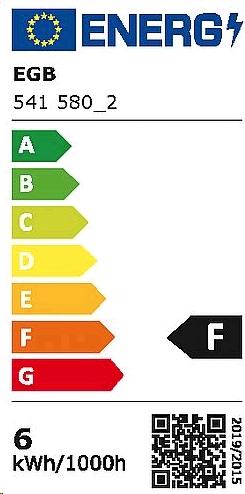 Energie-Label EGB Filament Tropfenl. Ra>95 matt E27 5,5W 470lm (E27, 5.50 W, 470 lm, 1 x, F)