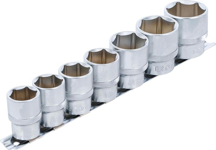 Produktbild BGS Steckschlüssel-Einsatz-Satz, Sechskant 12,5 mm (1/2") SW 20 - 32 mm 7-tlg. (12.5 mm)