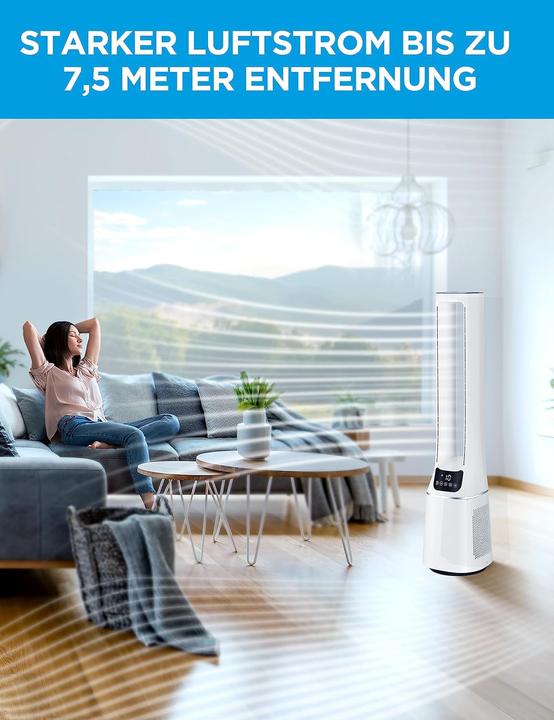 Actual product image Midea Bladeless fan with air purifier (38 dB)