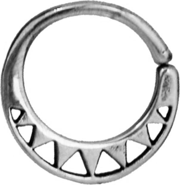 Image du produit Star Piercing Micro Piercing Ring silber acht dreiecke (Argent sterling 925, sans laiton)