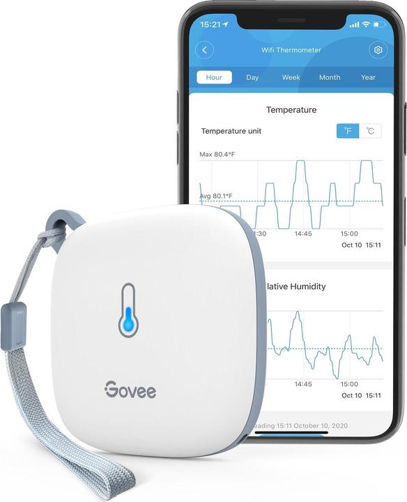 Actual product image Govee H5179 Termometr i higrometr Wi-Fi wyświetlacz