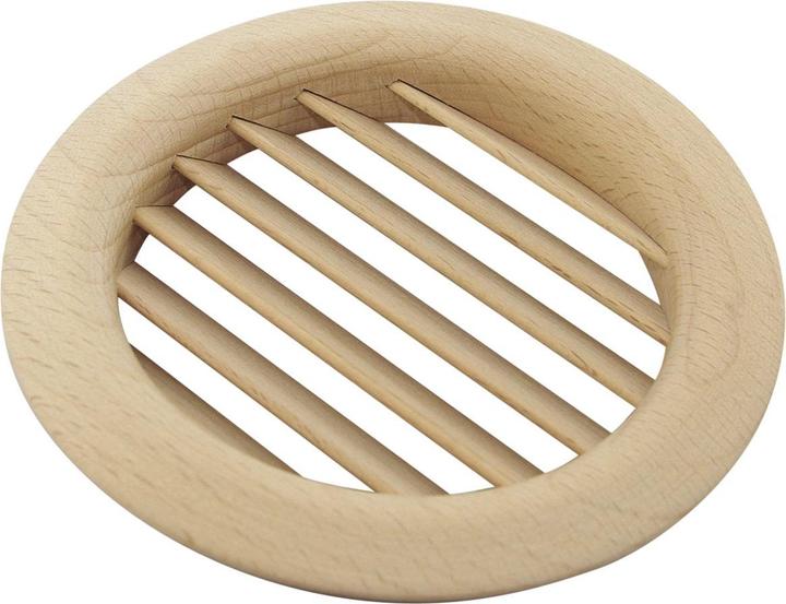Produktbild Franz Kolar Lüftungsrosette Rundgitter ø 74mm Einlass ø 60mm Lüftungsgitter Buche gedämpft