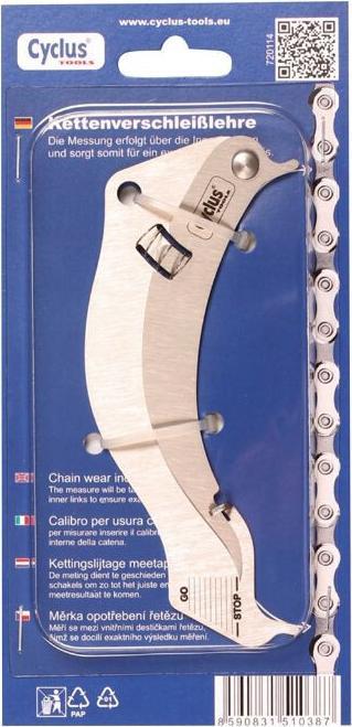 Actual product image Cyclus Tools Chain wear gauge with wear indicator