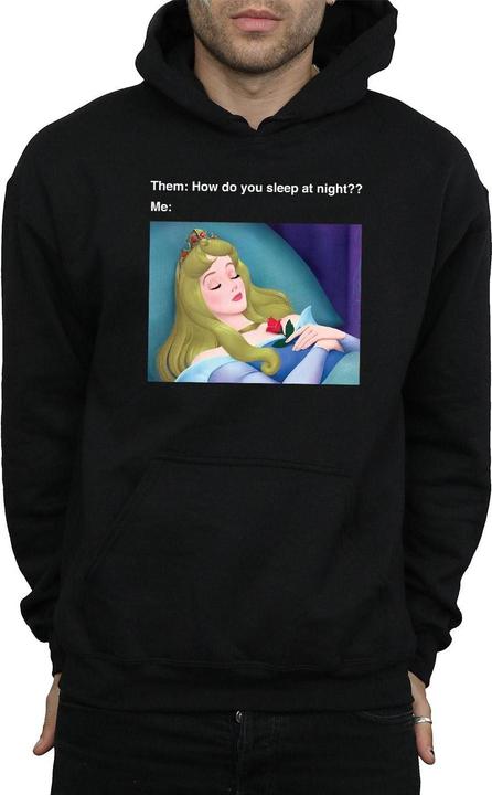 Actual product image Disney Mens Sleeping Beauty Meme Hoodie (L)