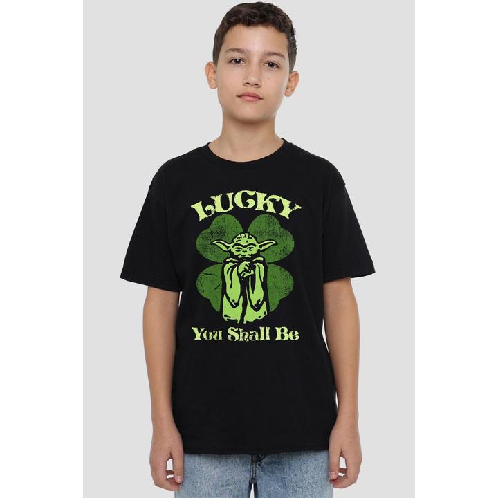 Actual product image Star Wars Childrens/Kids Lucky Yoda St Patricks Day T-Shirt (152, 158)