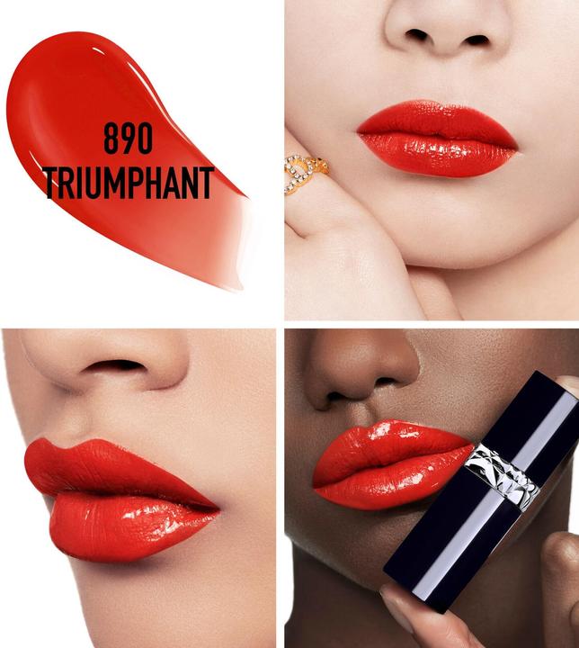 Actual product image Dior Christian Rouge Forever Lacquer 890 Int23 (890 Triumphant)