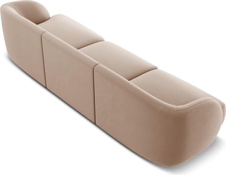 Actual product image Micadoni Velvet Sofa, "Miley", 3 Seats, 255x90x70Made in Europe (2 person sofa, 3-seater, 4-seater)