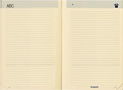 Actual product image Brepols Address register chamois (A7)
