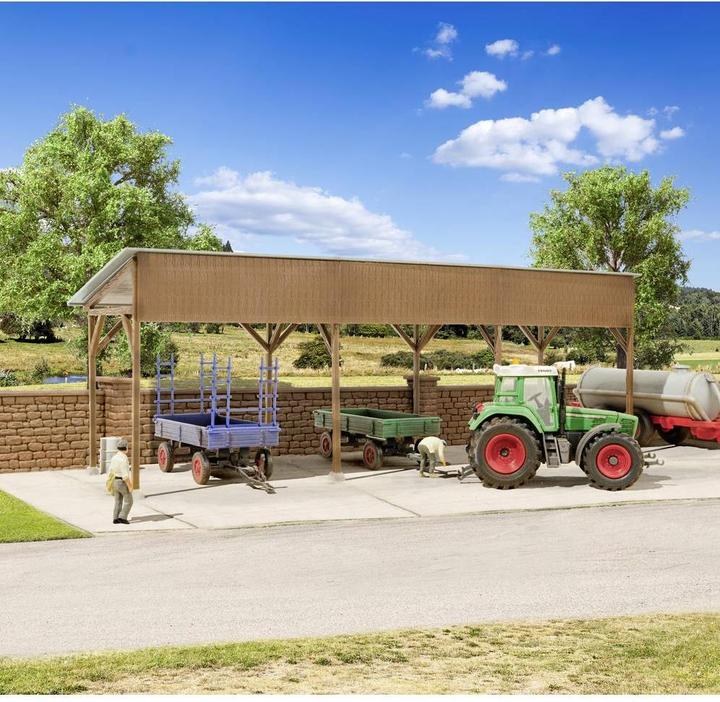Actual product image Kibri 38349 H0 Wooden carport kit