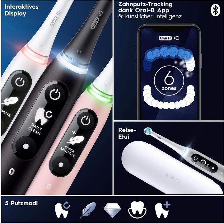 Image du produit Oral-B Elektrische Zahnbürste iO Series6 Pink Sand (Brosse à dents oscillo-rotative)