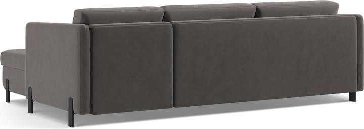 Actual product image Micadoni Velvet Left Corner Sofa With Bed Function, "Gloria", 4 Seats, 260x170x80Made in Europe (Corner sofa)
