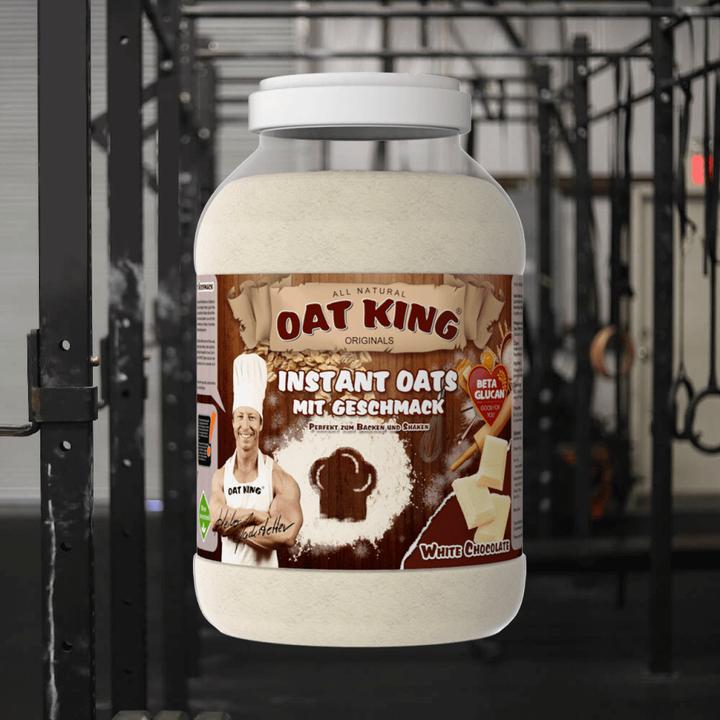 Image du produit Oat King 100% avoine complète en poudre avec arôme (boîte de 4000g) (Chocolat blanc, 1 pcs, 4000 g)