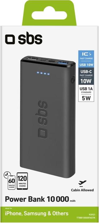 Actual product image SBS Power Bank (10000 mAh, 5 W, 37 Wh)