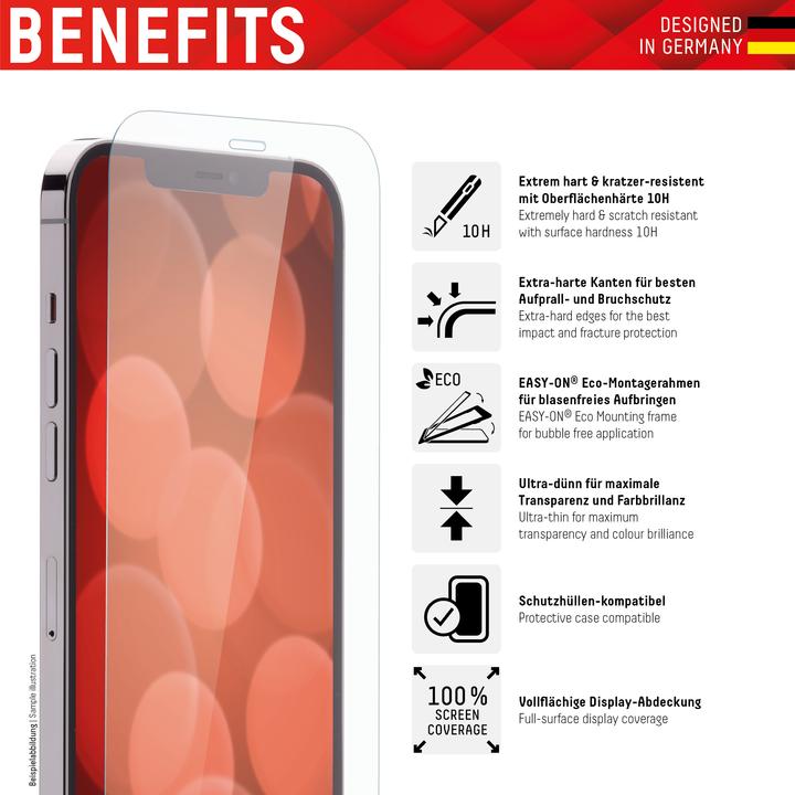 Immagine prodotto Displex Real Glass, 2D Panzerglas (1 Pezzo/i, Apple iPhone 12 Pro Max)