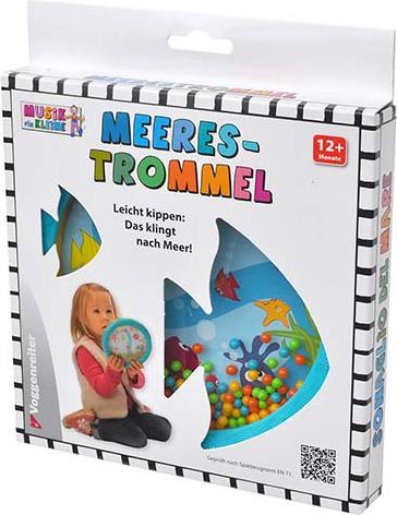 Actual product image Music for Little Sea Drum Musical toy for toddlers and babies from 1 year - 18 (German, Spanish, French, Dutch, Greek, Italian, English)