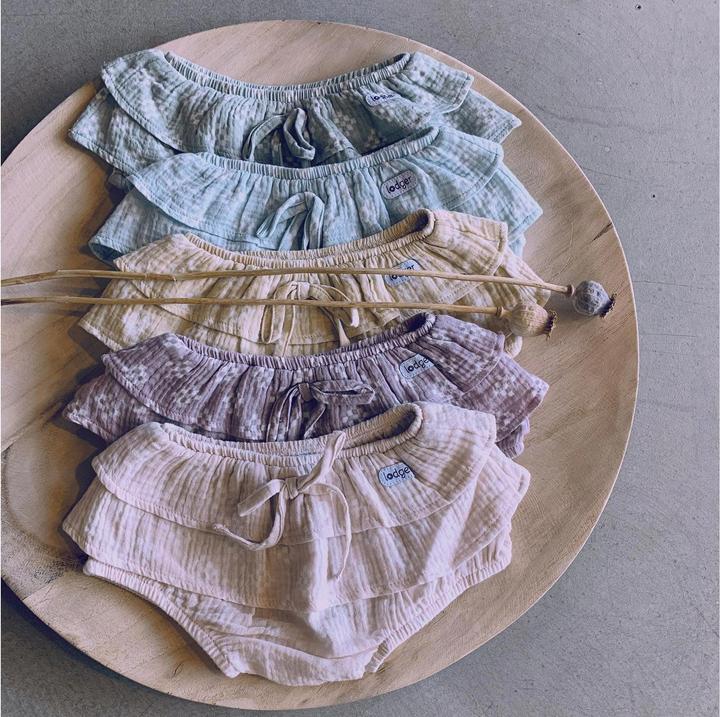 Produktbild Lodger Shorts Girl Frills Tribe Muslin Ice Flow Gr. 80 (80)