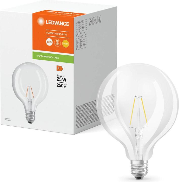 Immagine prodotto Ledvance Lampada a LED in vetro (E27, 2.50 W, 250 lm, 1 x, F)