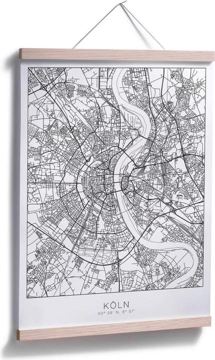 Actual product image Trenddeko City map Cologne (60 x 80 cm)